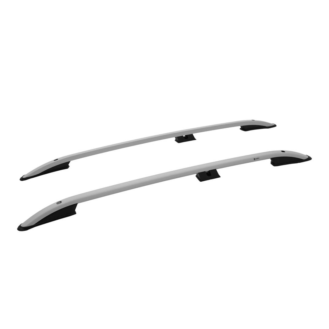 TURTLE Fits Volkswagen Touareg (7L) 2002-2010 Roof Rail Crown Silver - 1