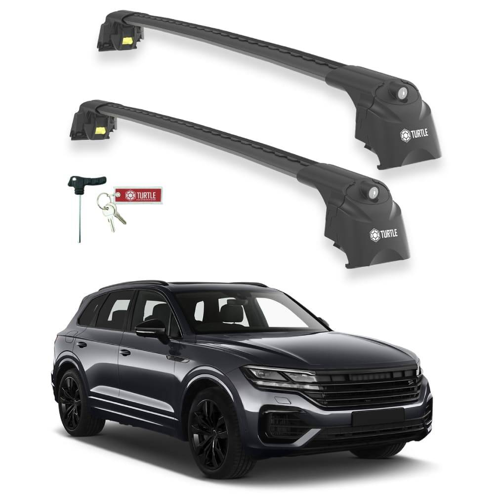 TURTLE Fits Volkswagen Touareg (Cr) 2019-2023 Roof Rack Air2 Black - 1