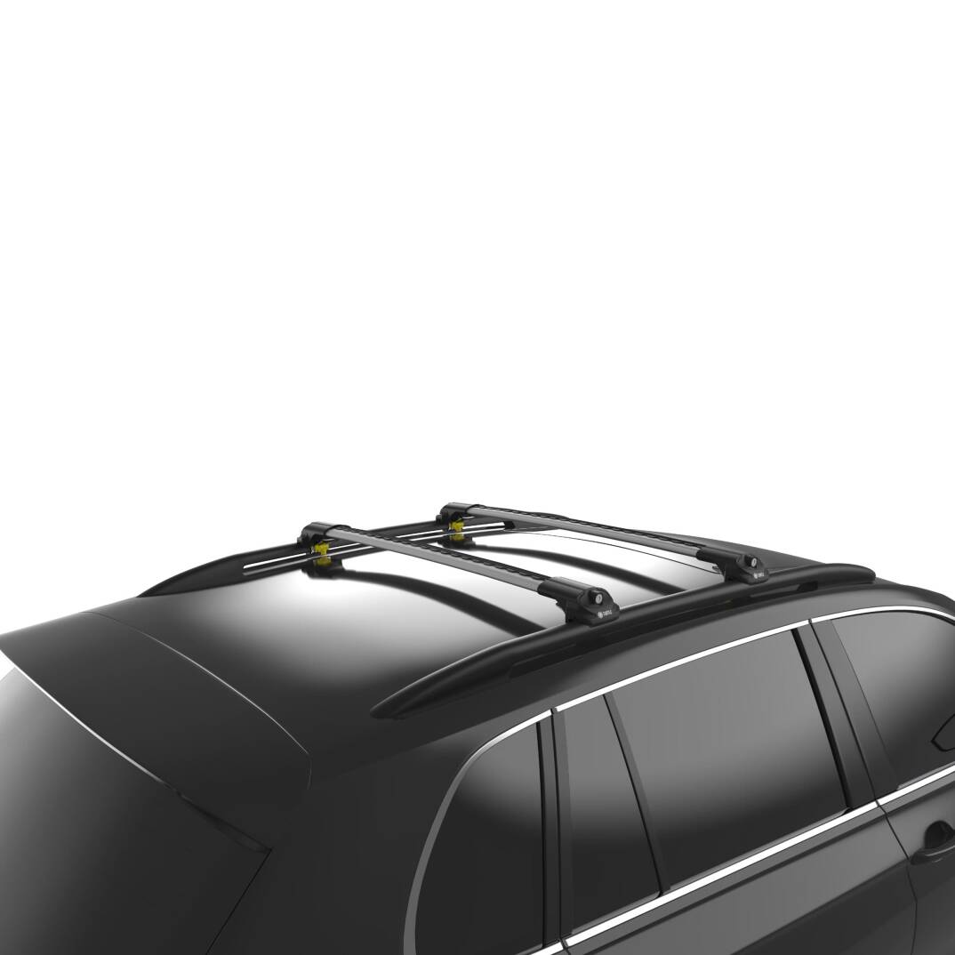 TURTLE Fits Volkswagen Tourmalinean (5T) 2015-2025 Roof Rack Air1 Silver - 3
