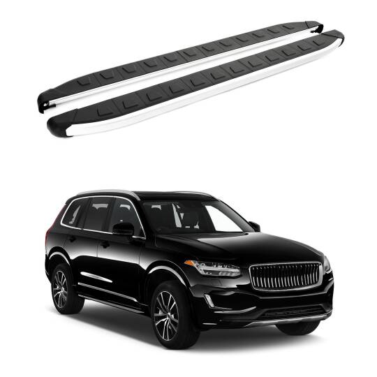 TURTLE Fits Volvo Xc90 2015-2025 Side Step Alyans Silver