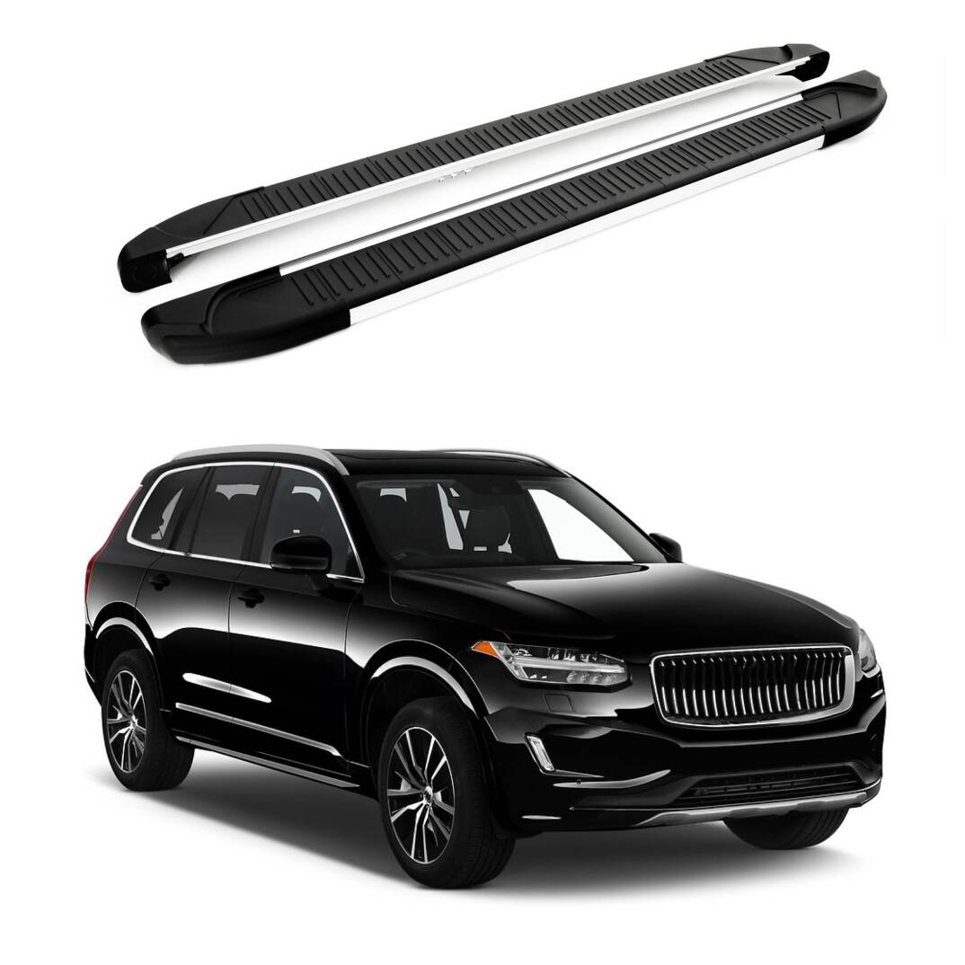 TURTLE Fits Volvo Xc90 2015-2025 Side Step Another Silver - 1