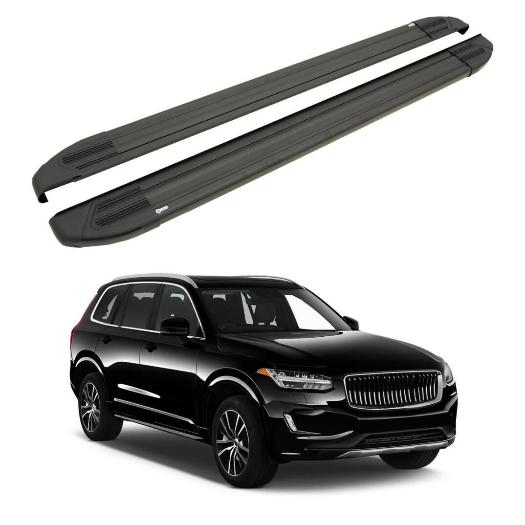 TURTLE Fits Volvo Xc90 2015-2025 Side Step Brillant Black - 1