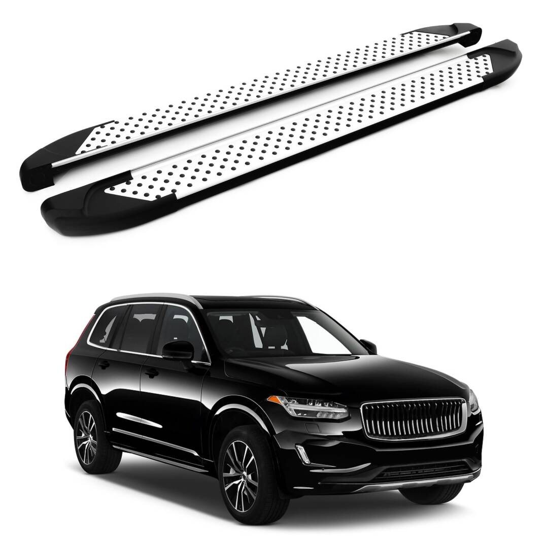 TURTLE Fits Volvo Xc90 2015-2025 Side Step Sapphire V1 Silver - 1