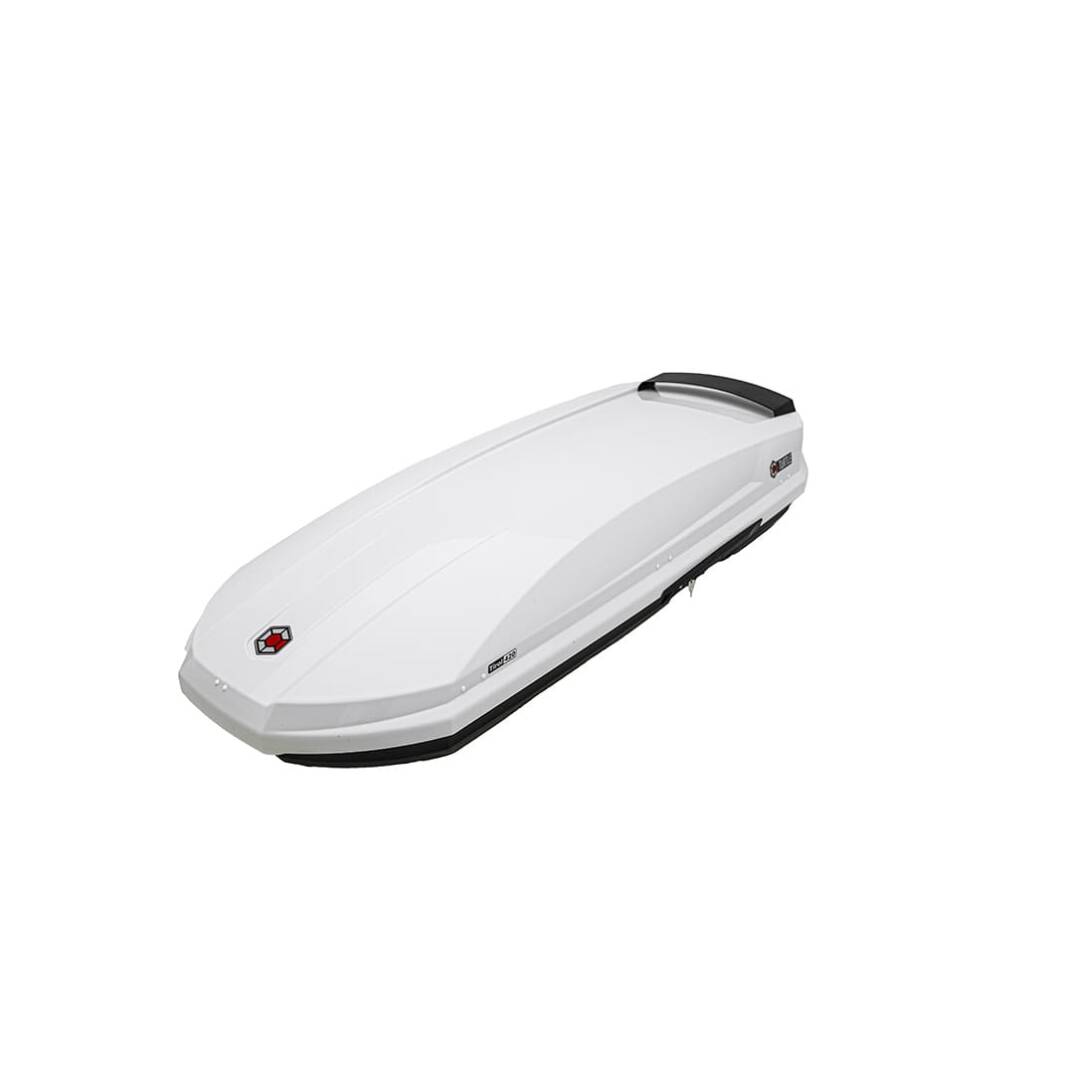 TURTLE Tirol 420L Roof Box Glossy White - 2
