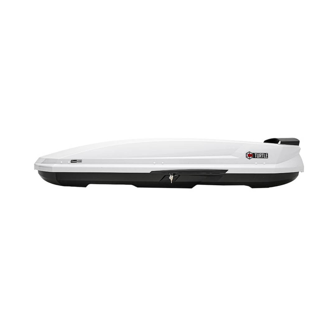 TURTLE Tirol 420L Roof Box Glossy White - 3