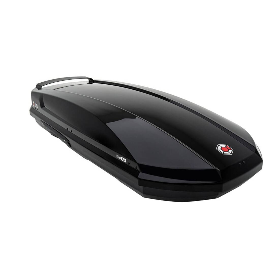 TURTLE Tirol 420L Roof Box Piano Black - 1